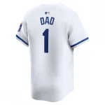 Kansas City Royals Nike #1 Dad Home Limited Jersey – White