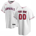 Los Angeles Angels Nike Home Replica Custom Jersey - White Los Angeles Angels Nike Home Replica Custom Jersey – White