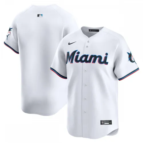 Miami Marlins Nike Home Limited-shirt - Wit