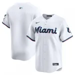 Miami Marlins Nike Home Limited Jersey – White