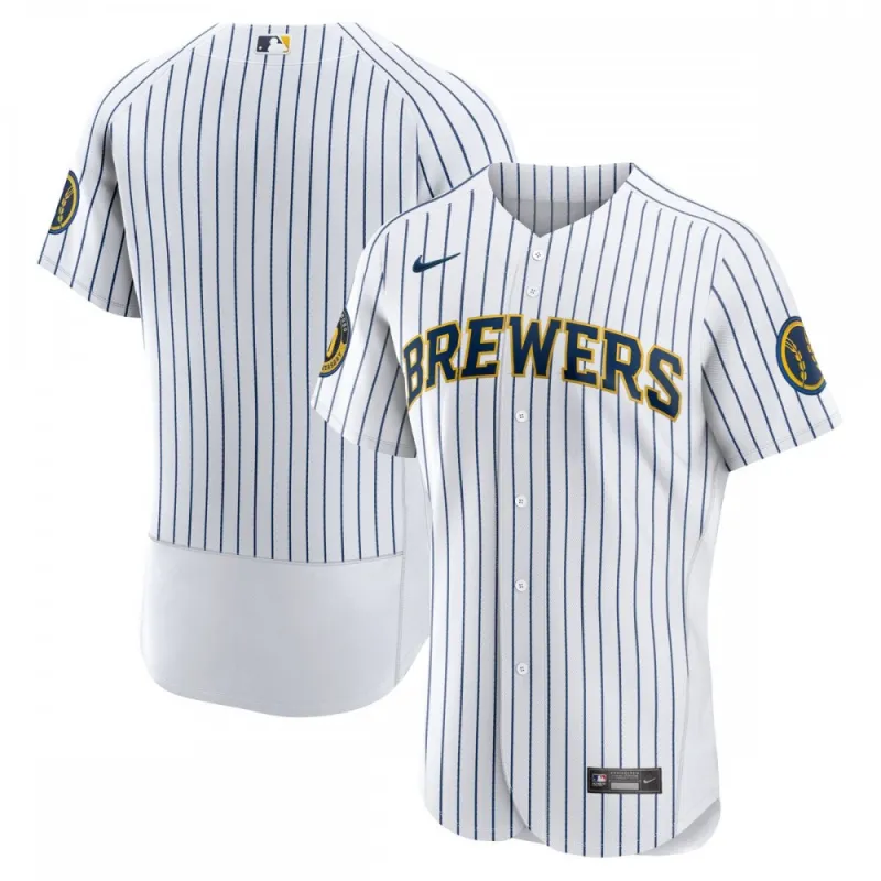 Milwaukee Brewers Nike Alternate Authentic Team Jersey – White