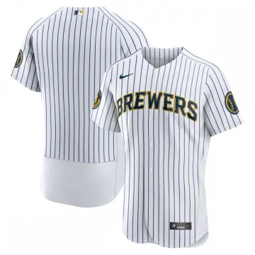 Milwaukee Brewers - Maglia alternativa autentica della squadra Nike - Bianco