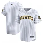 Milwaukee Brewers Nike Alternate Limited Jersey – White Milwaukee Brewers Nike Alternate Limited Jersey – White