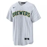Milwaukee Brewers Nike Home Replica Team Jersey – White