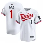 Minnesota Twins Nike #1 Dad Home Limited Jersey - Wit Minnesota Twins Nike #1 Dad Home Limited Jersey – White