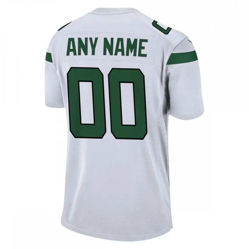 New York Jets Nike Custom Game Jersey – White