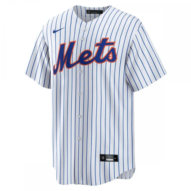 New York Mets Nike Home Blank Replica Jersey – White