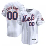 New York Mets Nike Home Limited Custom Jersey - Blanc New York Mets Nike Home Limited Custom Jersey - White