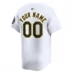 Oakland Athletics Nike Home Limited Custom Jersey - Wit