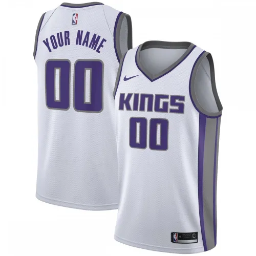 Sacramento Kings Nike Swingman Custom Jersey Wit - Editie Vereniging