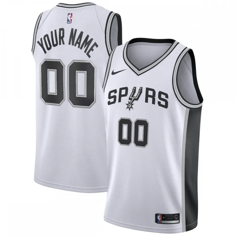 San Antonio Spurs Jersey Swingman Personalizado Blanco Hombre - Edición Asociación