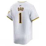 San Diego Padres Nike #1 Dad Home Limited Jersey – White