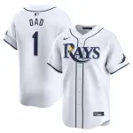 Tampa Bay Rays Nike #1 Dad Home Limited Jersey - White Tampa Bay Rays Nike #1 Dad Home Limited Jersey – White