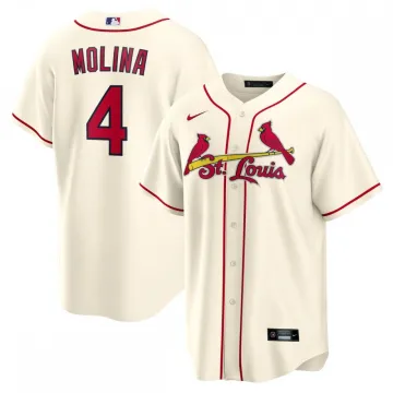 Yadier Molina St. Louis Cardinals Camiseta Nike Alterna Réplica del Nombre del Jugador - Crema