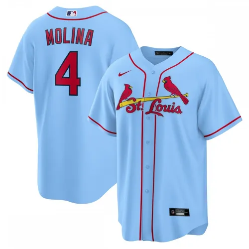 Yadier Molina St. Louis Cardinals Nike Alternate Replica Spieler Name Jersey - hellblau
