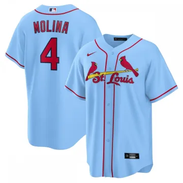 Yadier Molina St. Louis Cardinals Camiseta Nike Alterna Réplica del Nombre del Jugador - Azul Claro