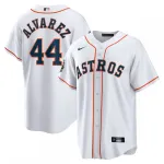 Maglia da giocatore replica per le partite in casa delle World Series 2022 di Yordan Alvarez degli Houston Astros - Nike - Bianca Yordan Alvarez Houston Astros Nike 2022 World Series Home Replica Player Jersey – White