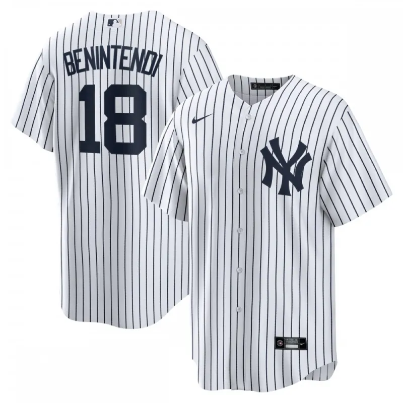 Andrew Benintendi New York Yankees Nike Home Replica Player Jersey – White/Navy