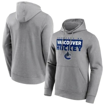 Vancouver Canucks Fanatics Branded Gain Ground Hoodie - Sports Grey