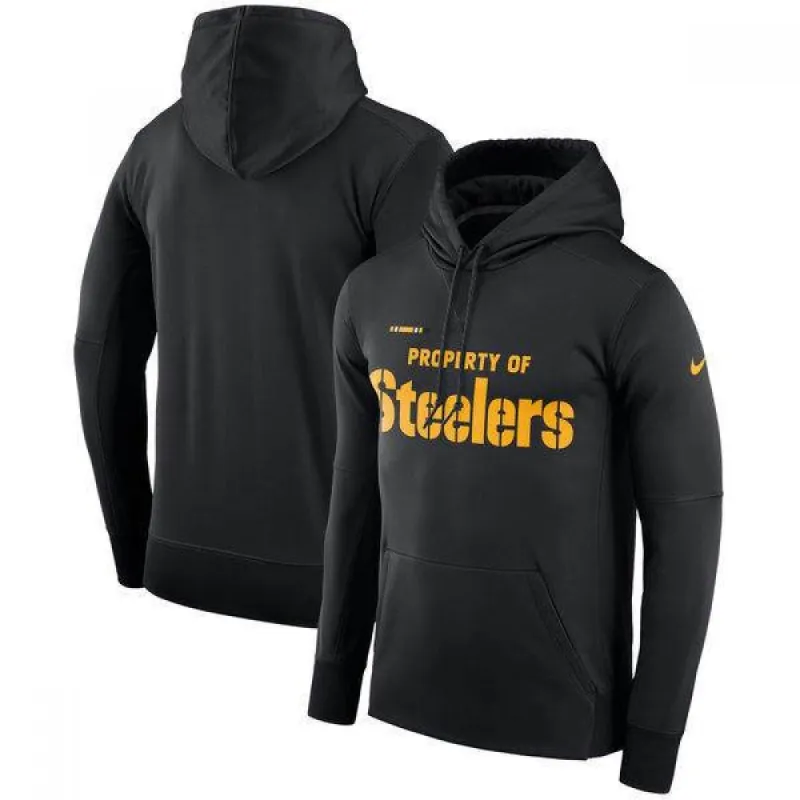 Capuz com capuz para homem do Clube Nike Therma NFL dos Pittsburgh Steelers