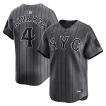 Francisco Alvarez New York Mets Nike 2024 City Connect Limited Player Jersey - Graphite Francisco Alvarez New York Mets Nike 2024 City Connect Limited Player Jersey - Graphite