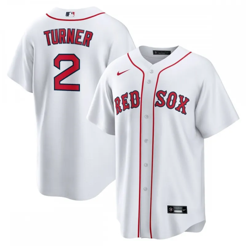 Justin Turner Boston Red Sox Nike Home Replica Player Jersey – White/Red