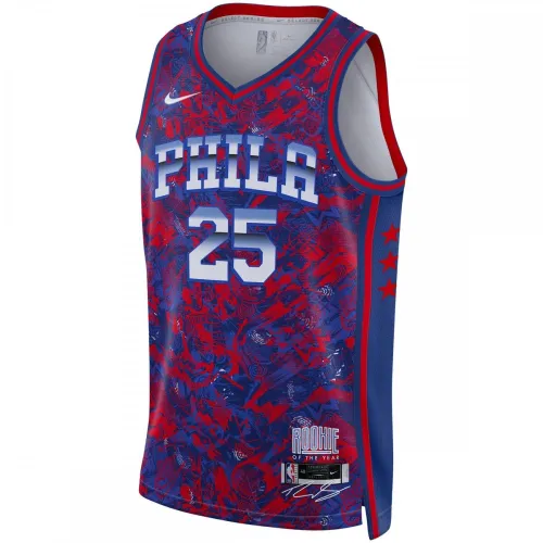 Ben Simmons Philadelphia 76ers Select Series Rookie of the Year Men’s Swingman Jersey – Royal/Red