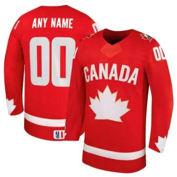 Unisex Red Hockey Canada Alternate Replica Custom Jersey