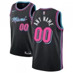 Miami Heat Youth 2019/20 Swingman Custom Jersey Black - City Edition