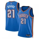 Camisola de jogador Swingman Unissexo Aaron Wiggins dos Oklahoma City Thunder - Edição Ícone - Azul