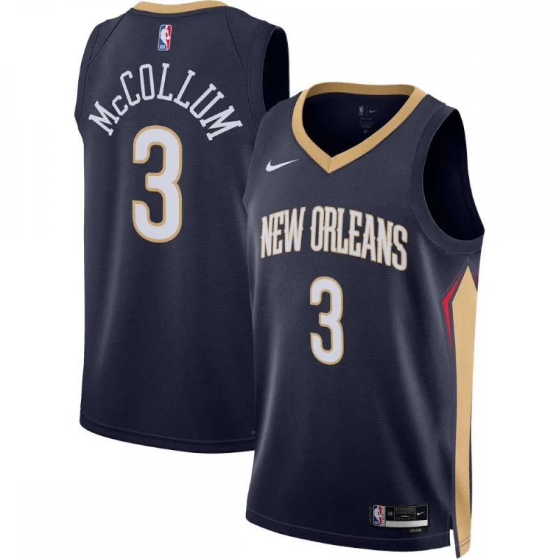 C.J. McCollum New Orleans Pelicans Nike Unisex Swingman Jersey – Icon Edition – Navy