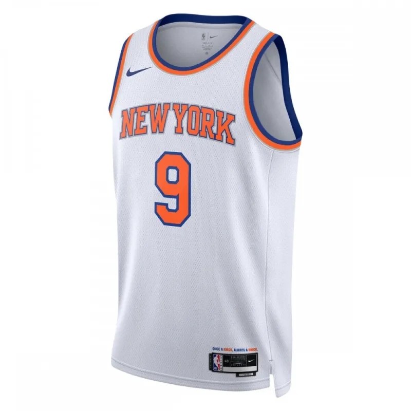 RJ Barrett New York Knicks Camiseta Swingman Unisex - Edición Asociación - Blanca