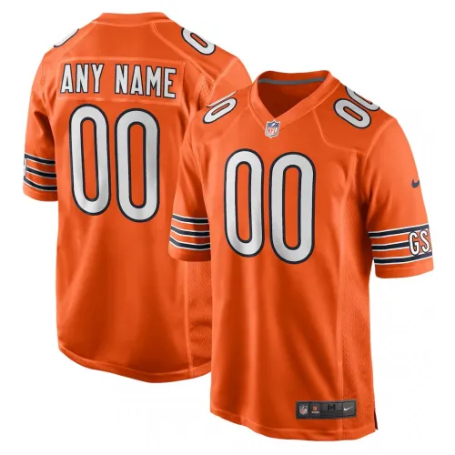Chicago Bears Nike Custom Youth Vapor Limited Jersey - Orange