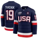 Matthew Tkachuk USA 2025 Navy 4 Nations Face-Off Jersey