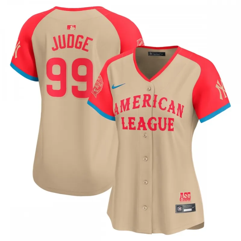 Aaron Judge American League Nike Women’s 2024 MLB All-Star Game Limited Player Jersey – Cream
