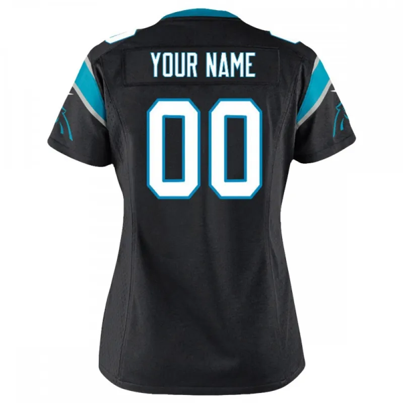 Carolina Panthers Nike Women’s Customized Game Jersey – Black