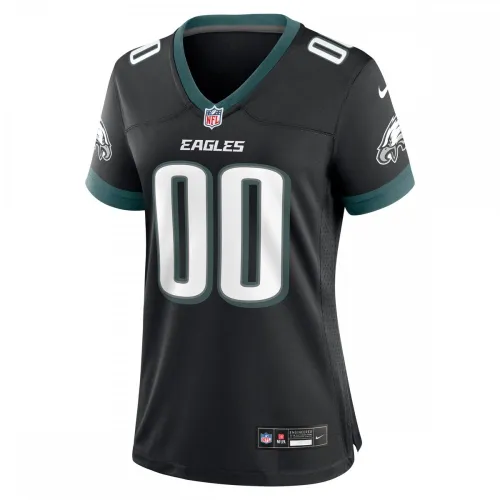 Philadelphia Eagles Nike Women’s Alternate Custom Game Jersey – Black