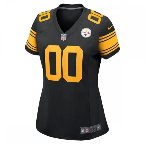 Pittsburgh Steelers Nike Women’s Alternate Custom Game Jersey – Black