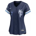 Bobby Witt Jr. Kansas City Royals Nike City Connect Limited Spielertrikot für Damen – Marineblau