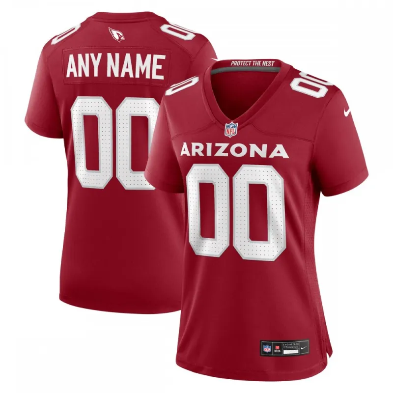 Jersey de juego personalizado Nike para mujer de los Arizona Cardinals - Cardinal