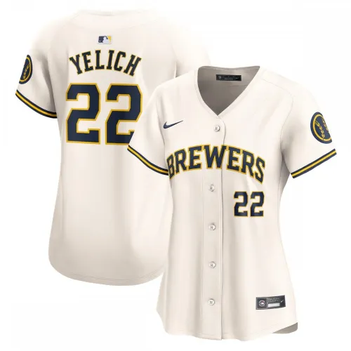 Christian Yelich Milwaukee Brewers Nike Women's Home Limited Player Jersey - Crème