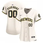 Milwaukee Brewers Nike Women's Home Limited Custom Jersey - Cream Milwaukee Brewers Nike Women’s Home Limited Custom Jersey – Cream