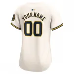 Milwaukee Brewers Nike Women’s Home Limited Custom Jersey – Cream