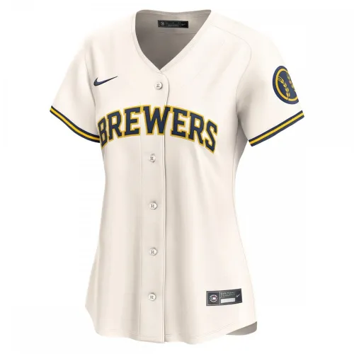 Maglia da casa Nike da donna dei Milwaukee Brewers, edizione limitata – Colore crema