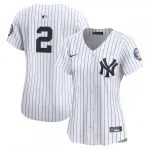 Camisa feminina de edição limitada para jogos em casa do Derek Jeter, New York Yankees, da Nike - Branca Camisa feminina de edição limitada para jogos em casa do Derek Jeter, New York Yankees, da Nike – Branca