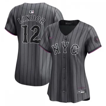 Francisco Lindor New York Mets Nike Damesshirt 2024 City Connect Limited Player Jersey - Grafiet