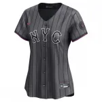 Francisco Lindor New York Mets Nike Women’s 2024 City Connect Limited Player Jersey – Graphite