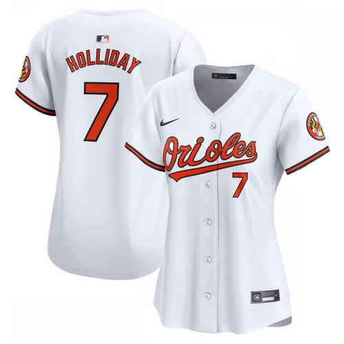 Maglia da gioco Nike da donna Jackson Holliday dei Baltimore Orioles, versione Home Limited - Bianca