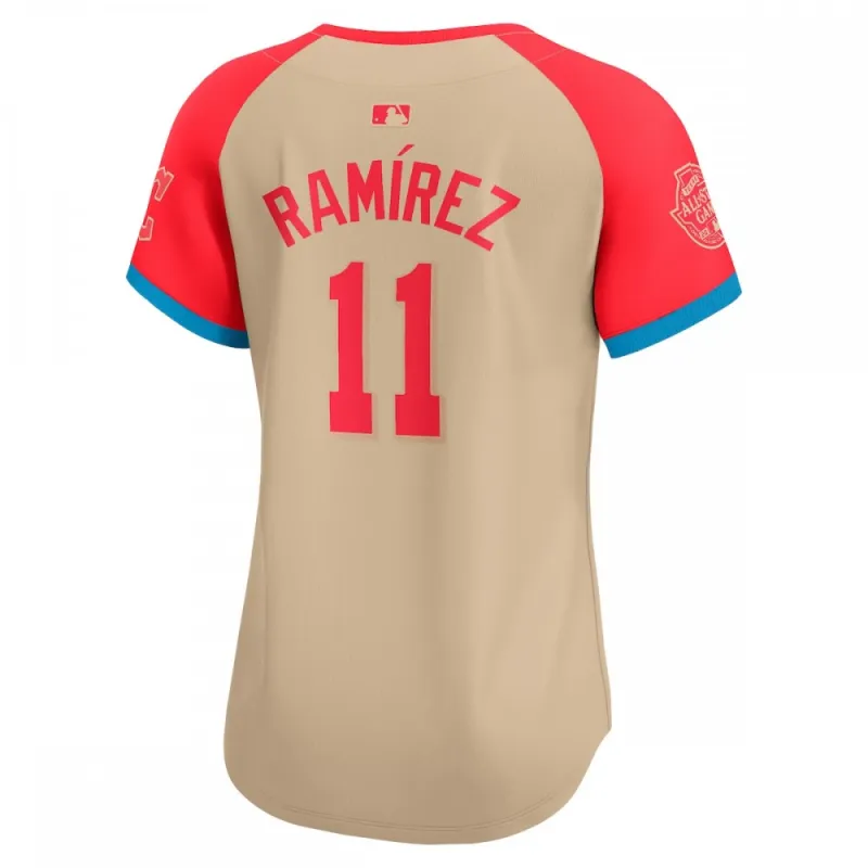 Maglia da gioco limitata da donna Nike All-Star Game 2024 di Jose Ramirez, American League - Colore crema