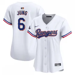 Josh Jung Texas Rangers Nike Women's 2024 Gold Collection Limited Player Jersey – White - product photo Josh Jung Texas Rangers Nike Women's 2024 Gold Collection Limited Player Jersey – White product image
